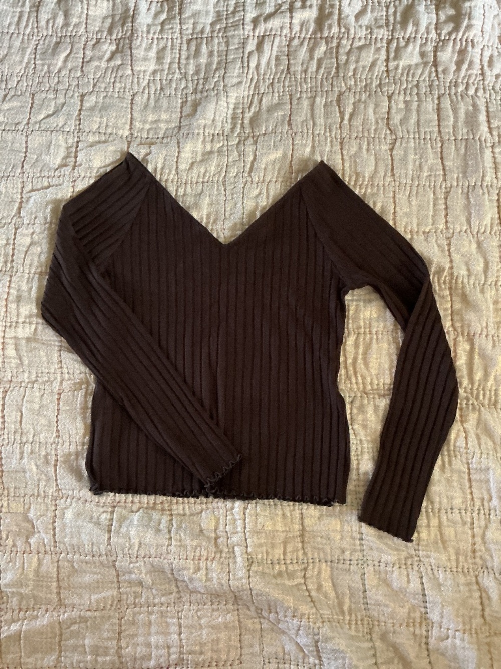 Banana Republic chocolate brown top size S
